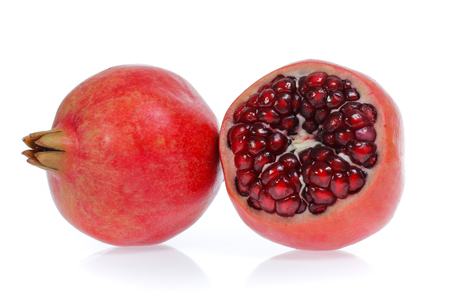 Pomegranate   isolated on white backgroundの写真素材