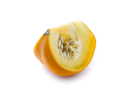 pumpkin isolated on whiteの写真素材