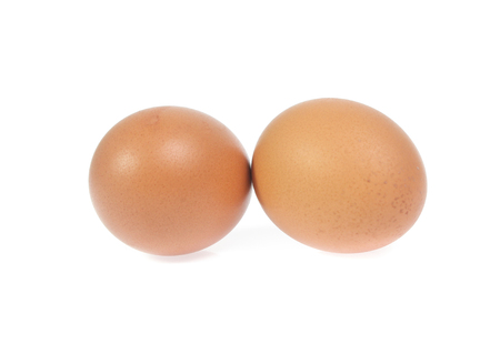 eggs isolated on white backgroundの写真素材