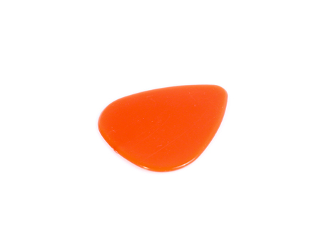 guitar pick up close isolated on whiteの写真素材