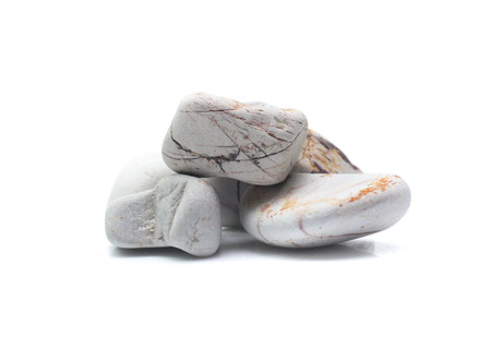 stones isolated on white backgroundの写真素材