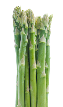 Asparagus on white backgroundの写真素材