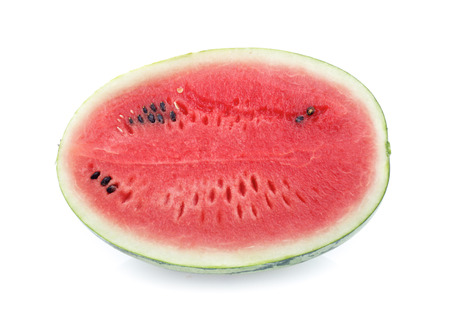 watermelon on white backgroundの写真素材