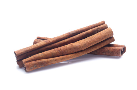 cinnamon isolated on white backgroundの写真素材