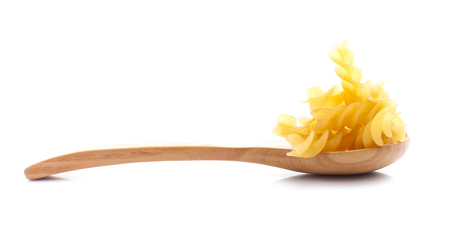 heap of pasta on white backgroundの写真素材