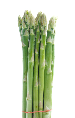 Asparagus on white backgroundの写真素材