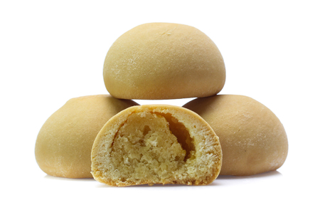 Mochi dessert isolated on white backgroundの写真素材