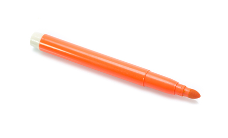 Colorful marker pen  isolated on white backgroundの写真素材