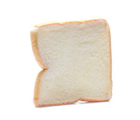 sliced bread isolated on white background