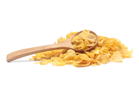 Cornflakes   isolated on white background