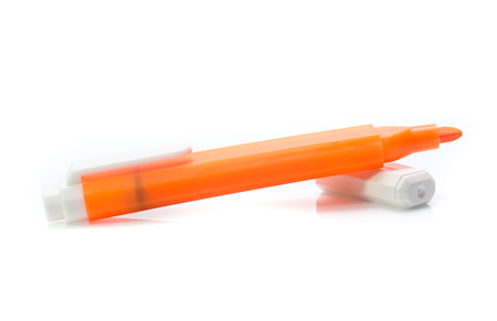 Colorful marker pen  isolated on white backgroundの写真素材