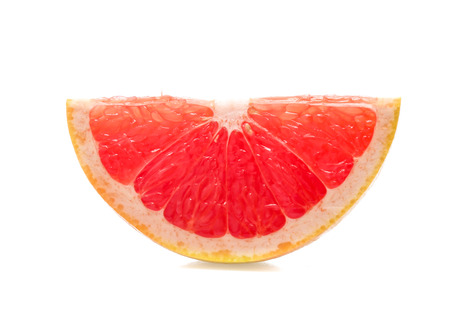 grapefruit  isolated on whiteの写真素材