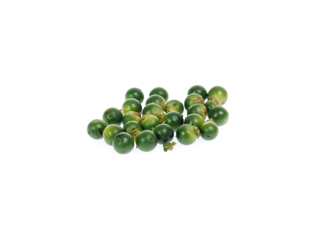 Pepper seeds on whiteの写真素材