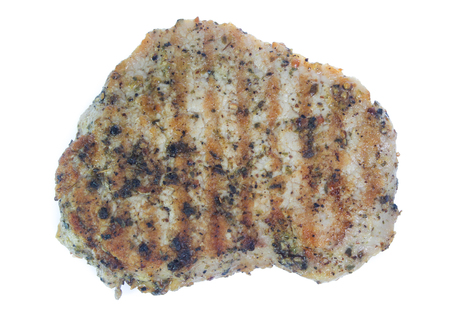 Grilled Beef Steak Isolated.の写真素材