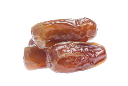 Dates palm isolated on white backgroundの写真素材