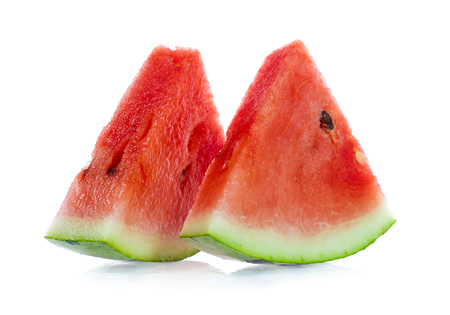 watermelon isolated on whiteの写真素材
