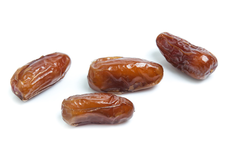 Dates palm isolated on white backgroundの写真素材