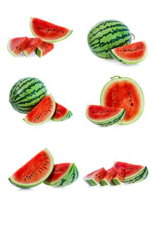set of watermelon imagesの写真素材