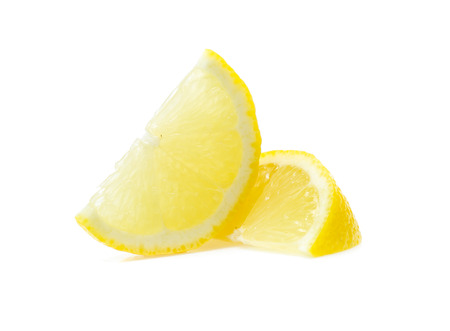 lemon isolated on white backgroundの写真素材