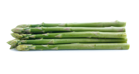 Asparagus on white backgroundの写真素材
