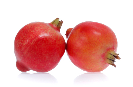 Pomegranate   isolated on whiteの写真素材