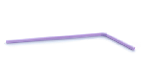 Colorful plastic drinking straws isolated over the whiteの写真素材