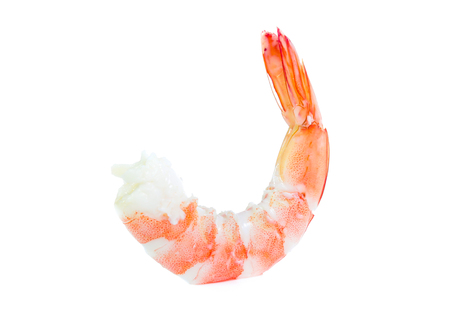 Shrimp isolated on the whiteの写真素材