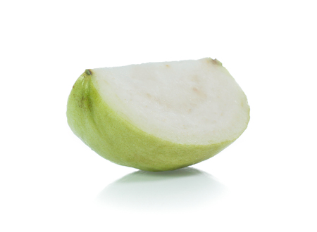 Guava isolated on whiteの写真素材