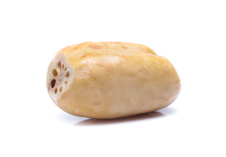 Lotus root  isolated on the whiteの写真素材