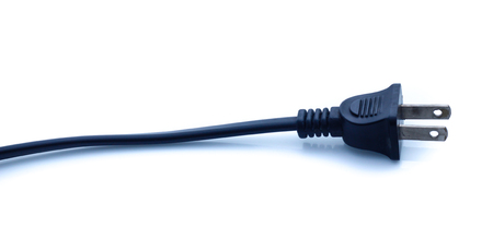 Electric plug isolated on the whiteの写真素材
