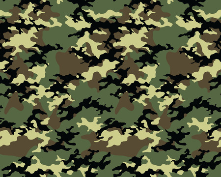 Fashionable camouflage pattern, vector illustration.Millatry print .Seamless vector wallpaperのイラスト素材