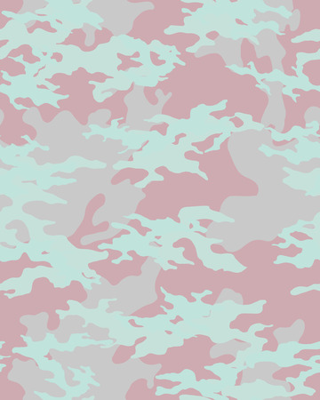 Fashionable camouflage pattern, vector illustration.Millatry print .Seamless vector wallpaperのイラスト素材