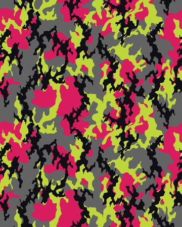 Fashionable camouflage pattern, military print .Seamless illustration, wallpaperのイラスト素材