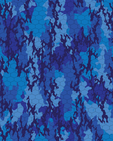 Fashionable camouflage pattern, fashion design. Seamless illustrationのイラスト素材