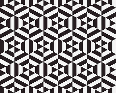 Abstract pattern of geometric hexagon seamless patternのイラスト素材