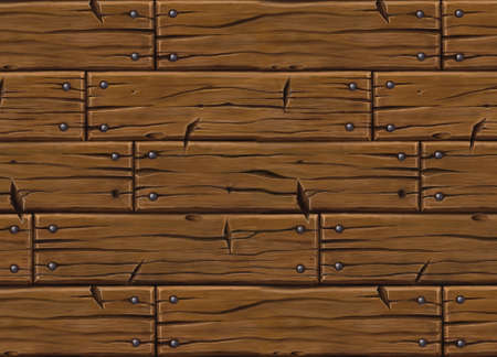 Hand Painted planks texture cartoon styleの写真素材