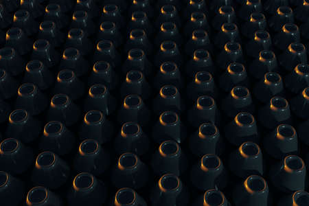 futuristic abstract mechanical background 3D computer generated illustration