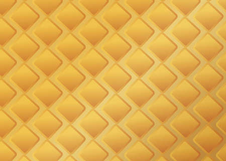 golden round square pattern backgroundの写真素材
