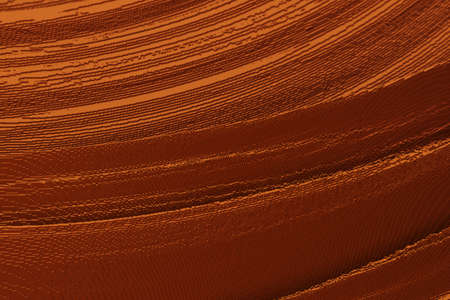 orange voxels block abstract background computer generatedの写真素材