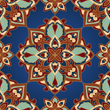 Oriental colorful ornament. Template for carpet, cover, textile, wallpaper and any surface. Seamless...