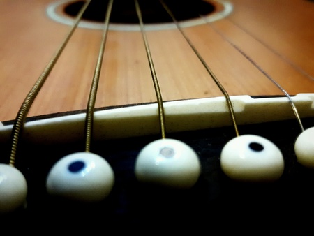 Close up of a guitar
