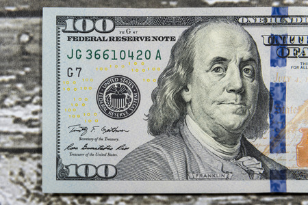 American dollar close upの写真素材