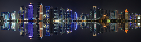Doha City skyline, Qatar.の写真素材