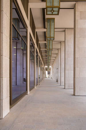 DOHA, QATAR - MARCH, 2021: Msheireb Downtown Doha is a developing area with contemporary...