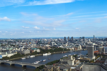 view of London from the london eyeの写真素材