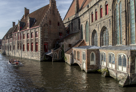 Old St. John \\ \'s Hospital is an 11th-century hospital in Bruges, Belgium. It is one of Europe \\ \'s oldest surviving hospital buildingsのeditorial素材