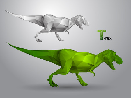 t-rex. You can easily edit the image, change the color in one clickのイラスト素材