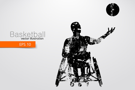 Basketball player disabled Vector illustrationのイラスト素材