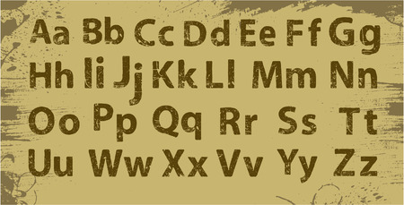 Grunge ABC. のイラスト素材