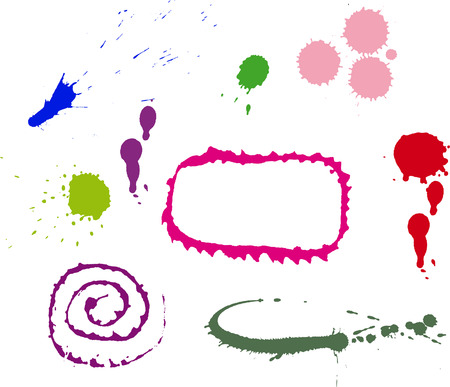 Paint dropsのイラスト素材